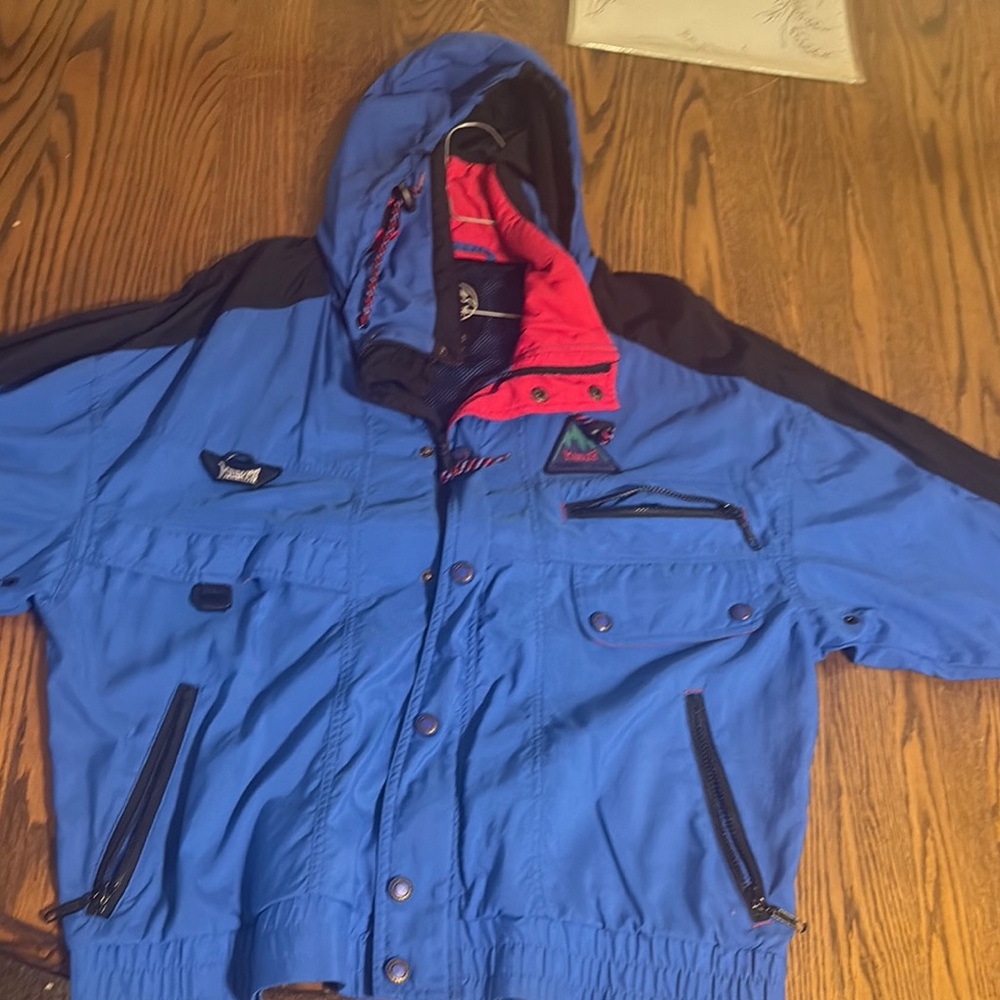 Blue Hooded Men's Jacket